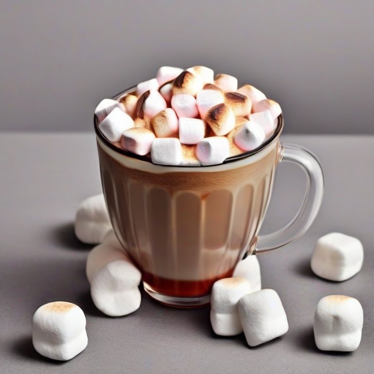 Mint cocaccino med marshmallows